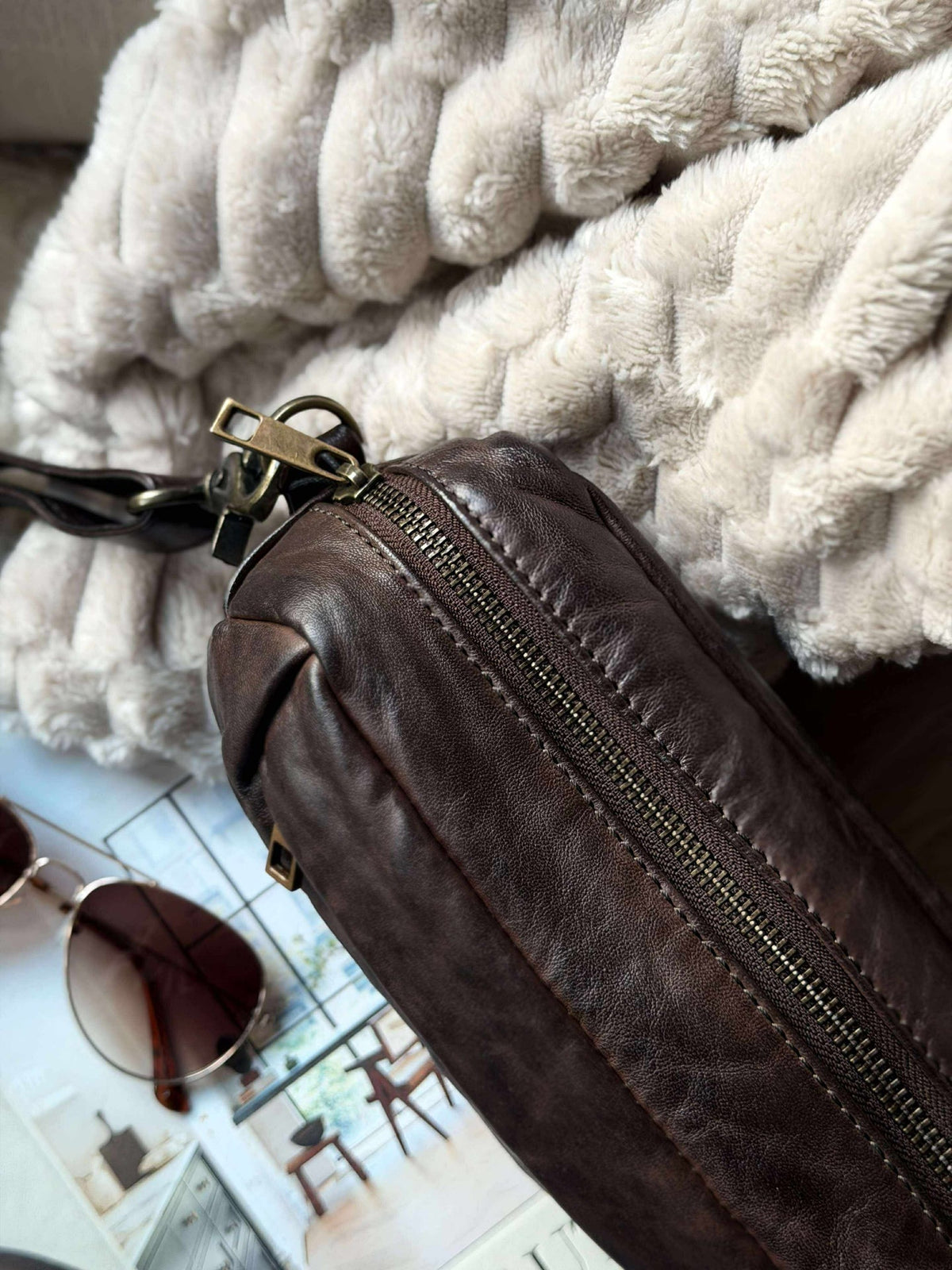 Crossbody Hanna - Marron d’hiver