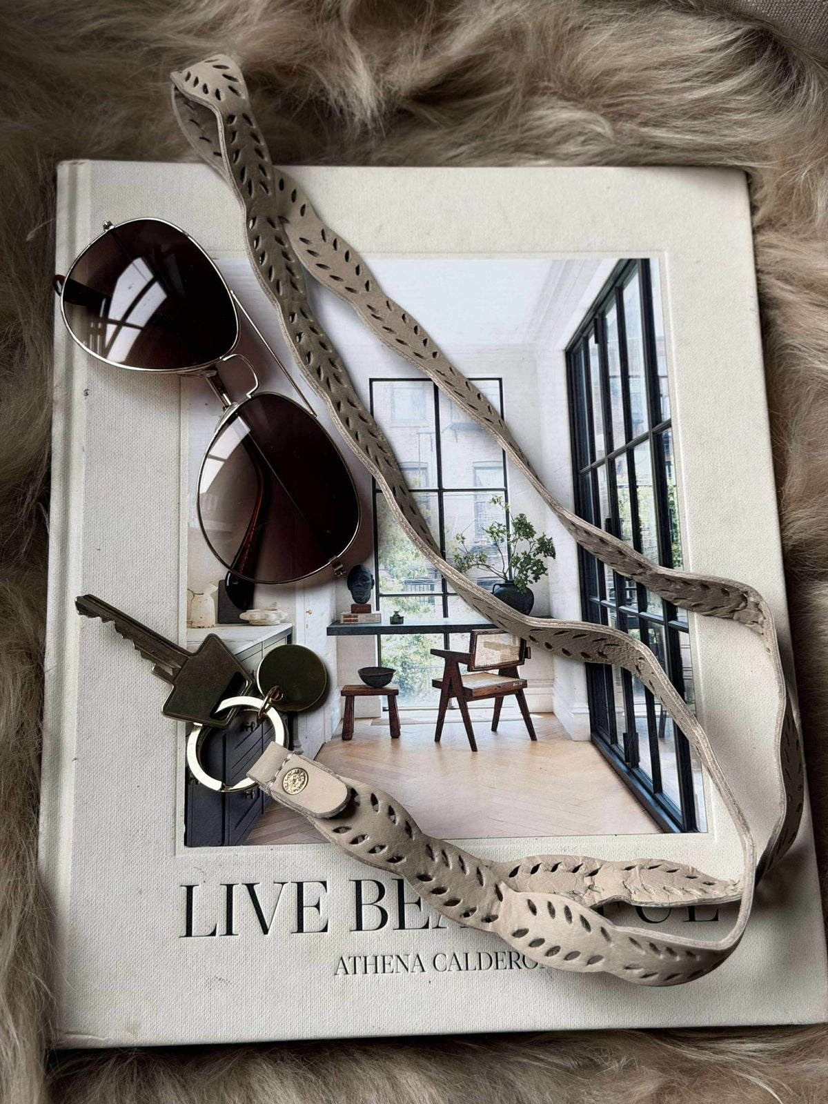 Porte-clés Boho - Beige