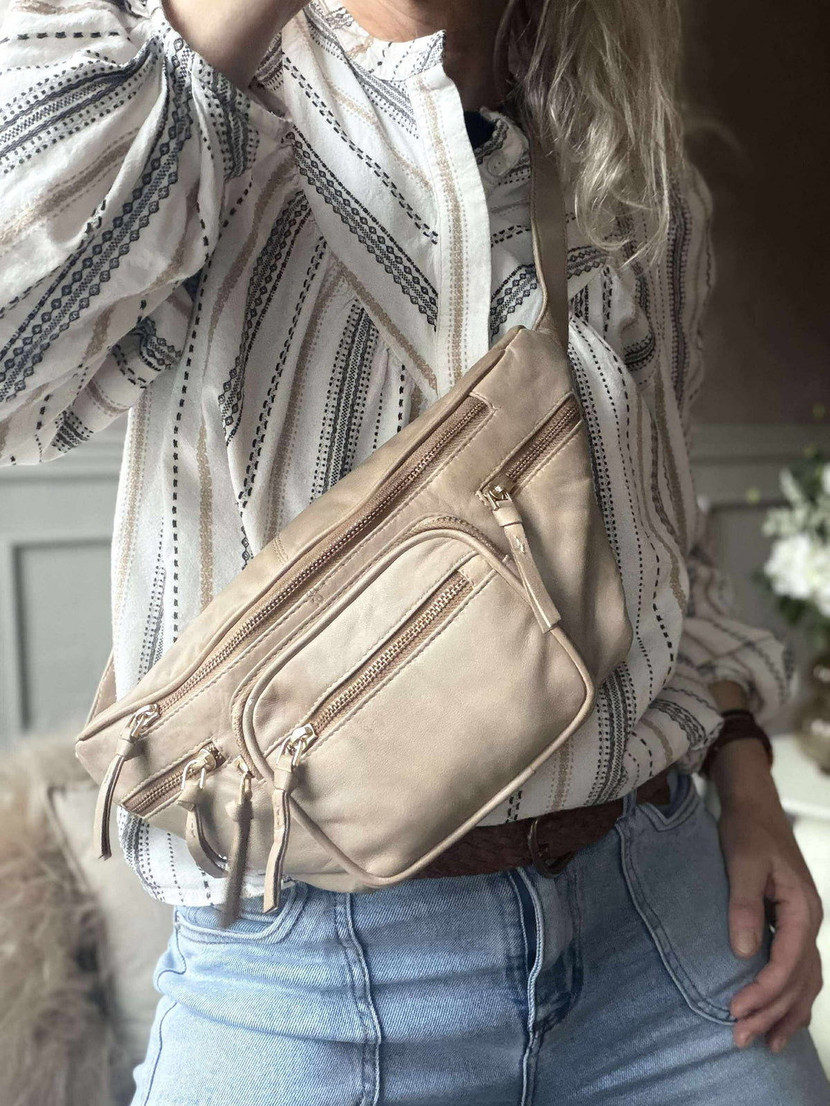Sac banane – VINTAGE beige