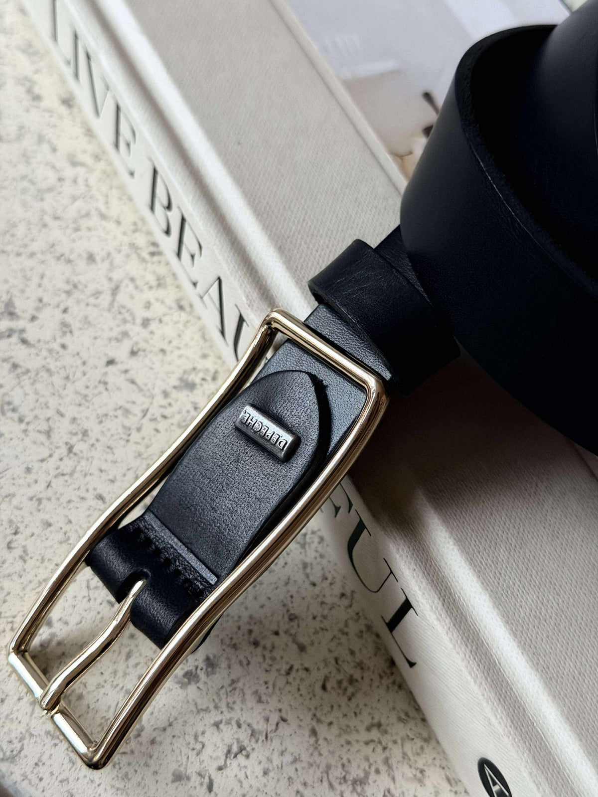 Ceinture en jean - Black / gold