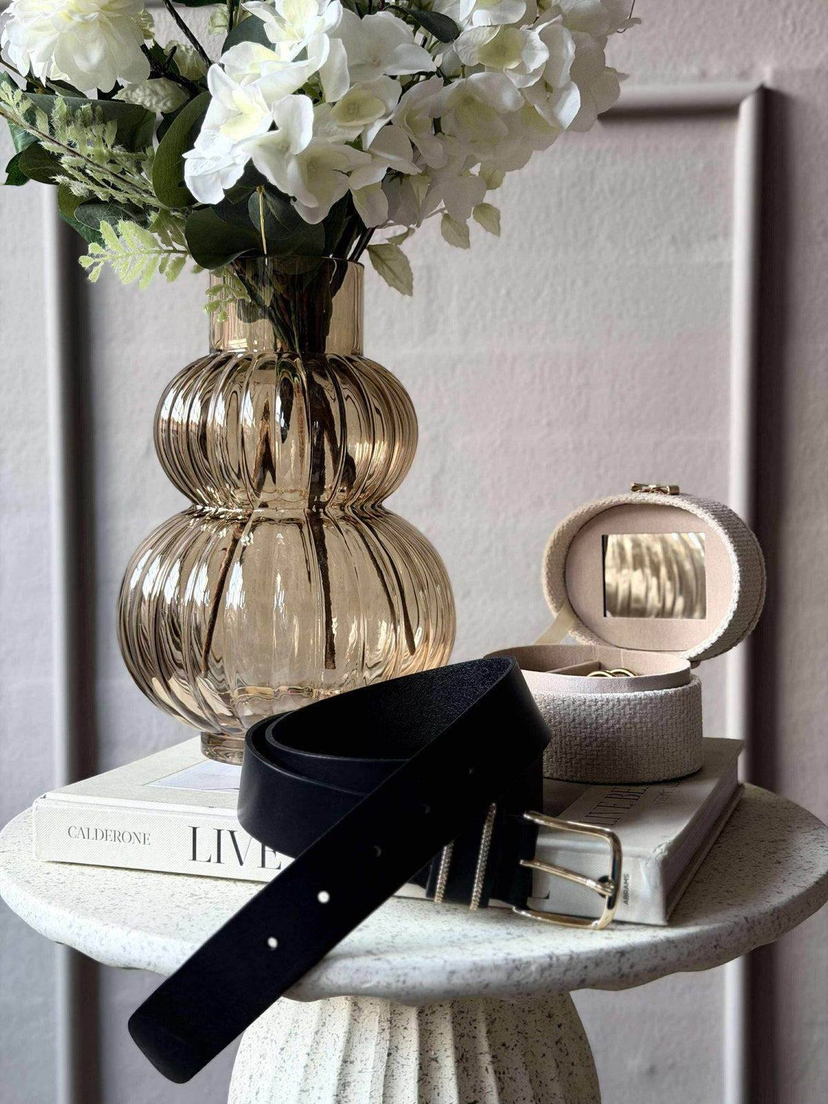 Ceinture en jean - Black / gold
