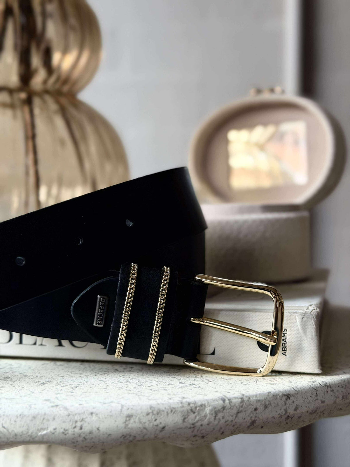 Ceinture en jean - Black / gold