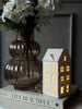 Maison lumineuse avec LED - Porcelaine