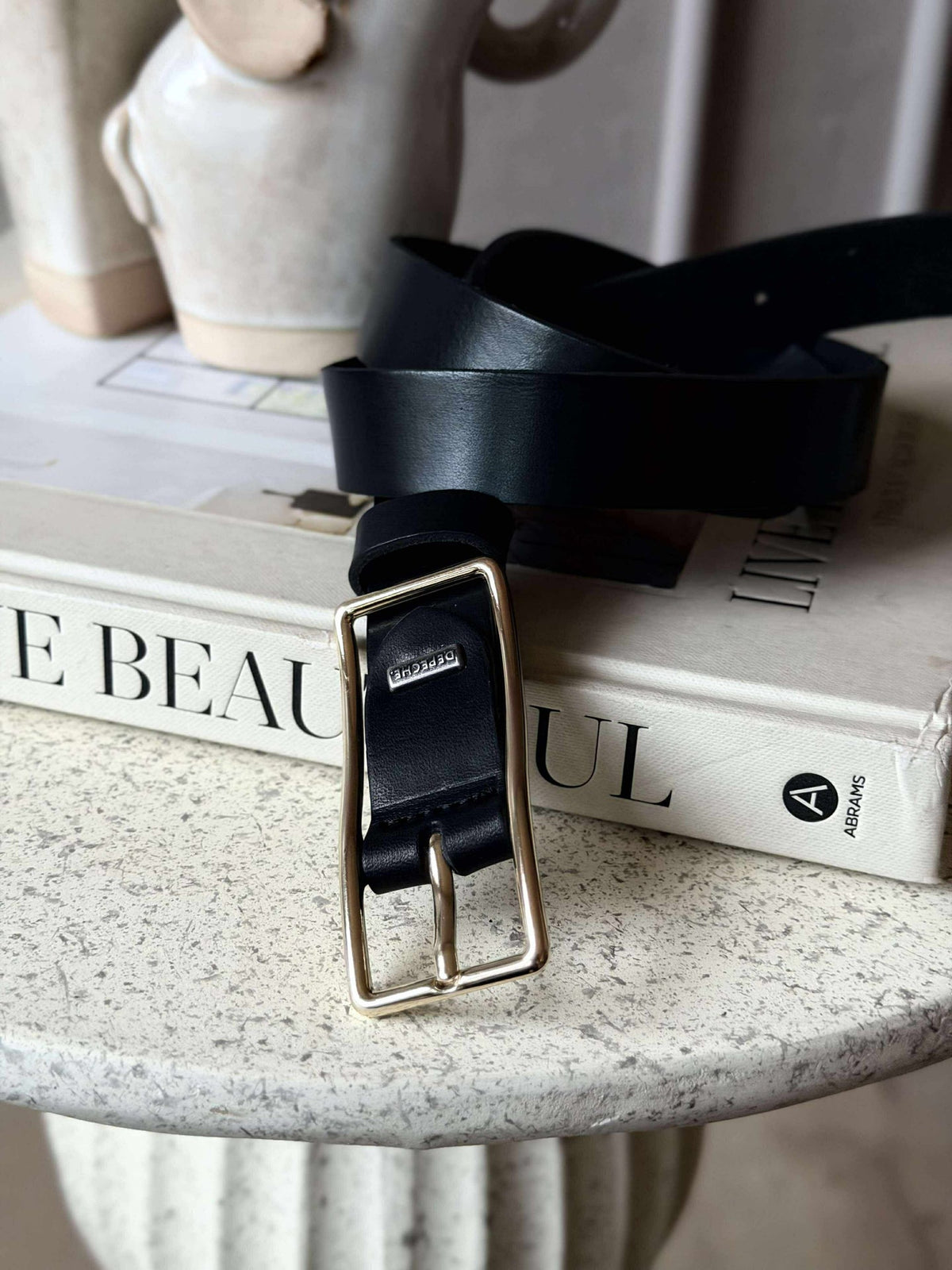 Ceinture en jean - Black / gold