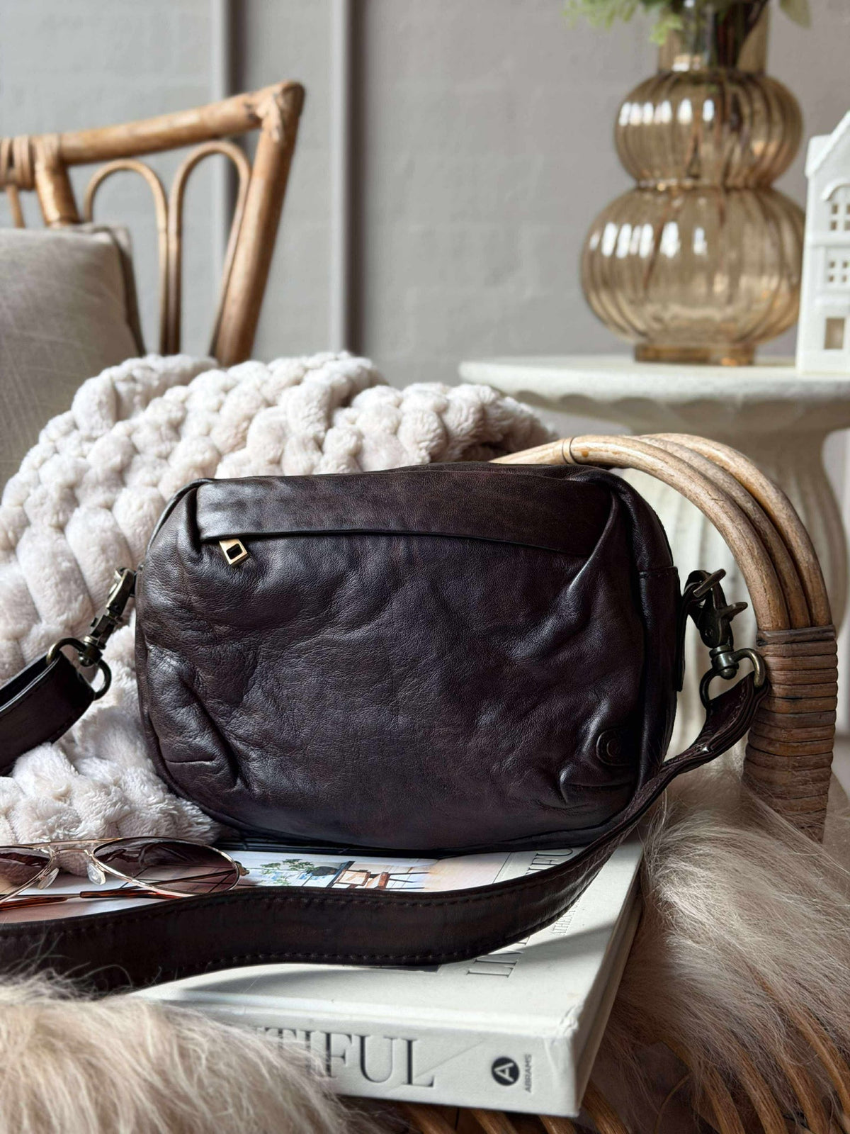 Crossbody Hanna - Marron d’hiver