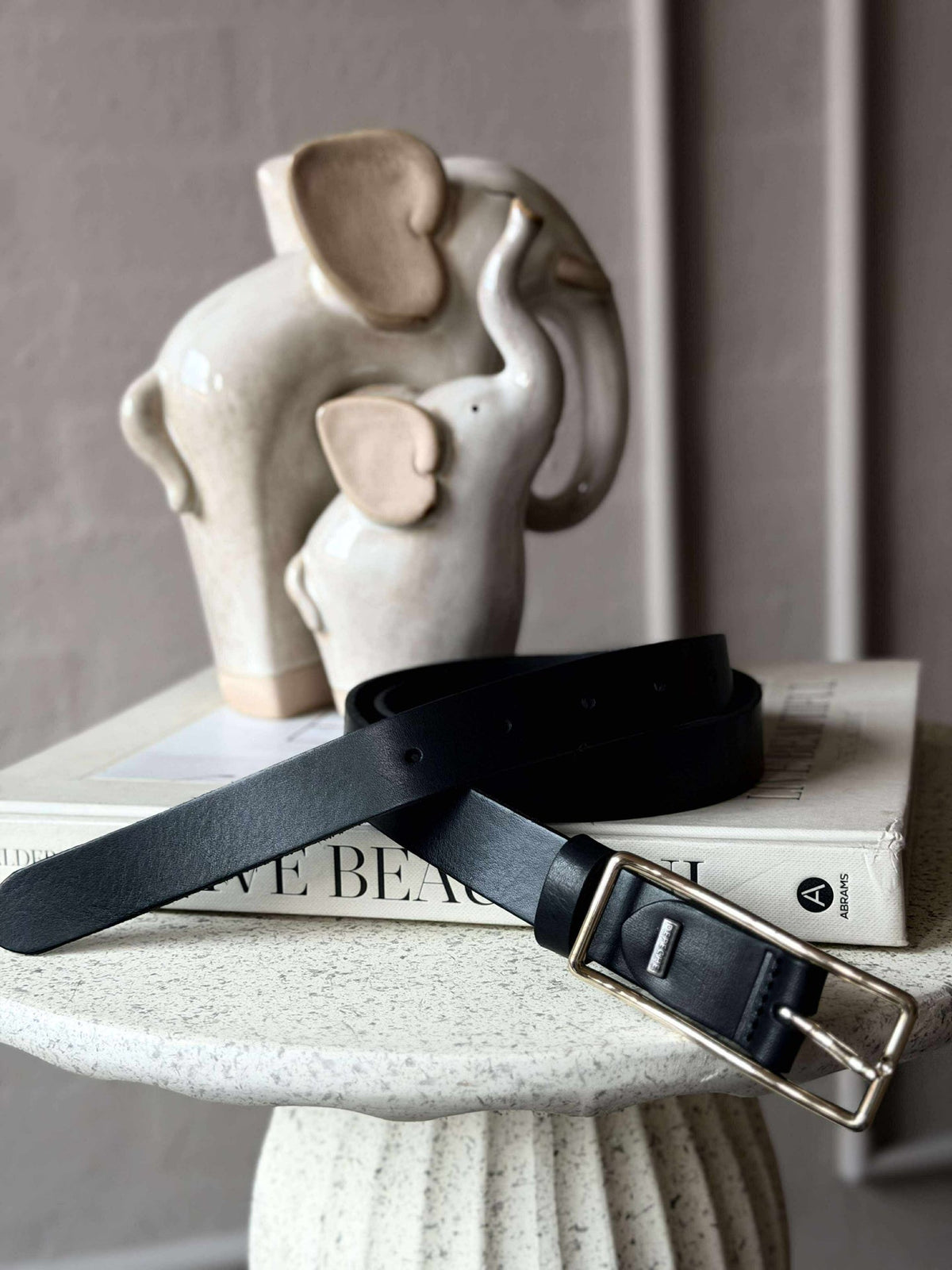 Ceinture en jean - Black / gold