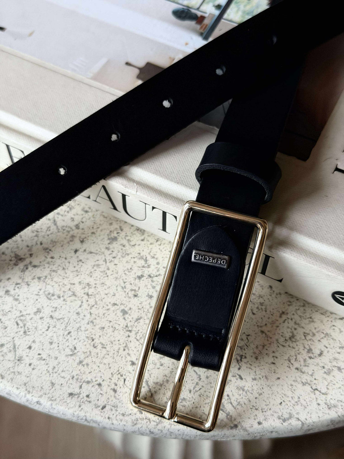 Ceinture en jean - Black / gold