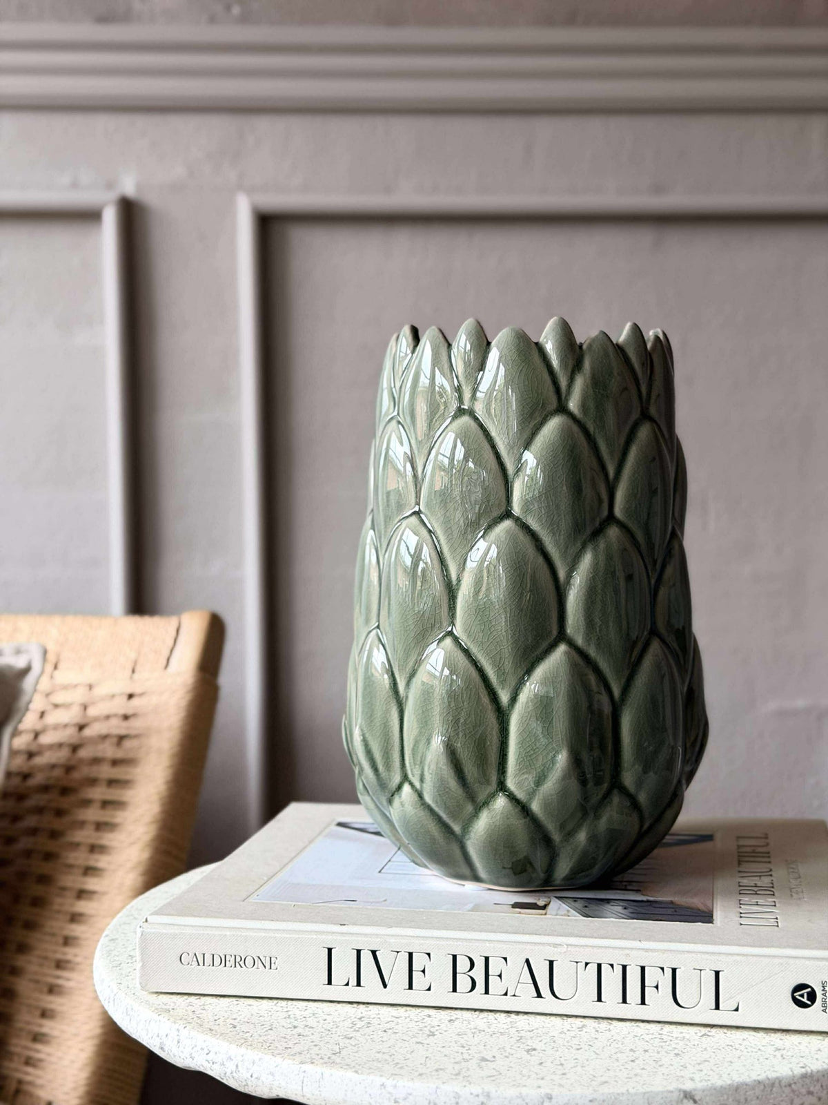 Vase grès - Vert