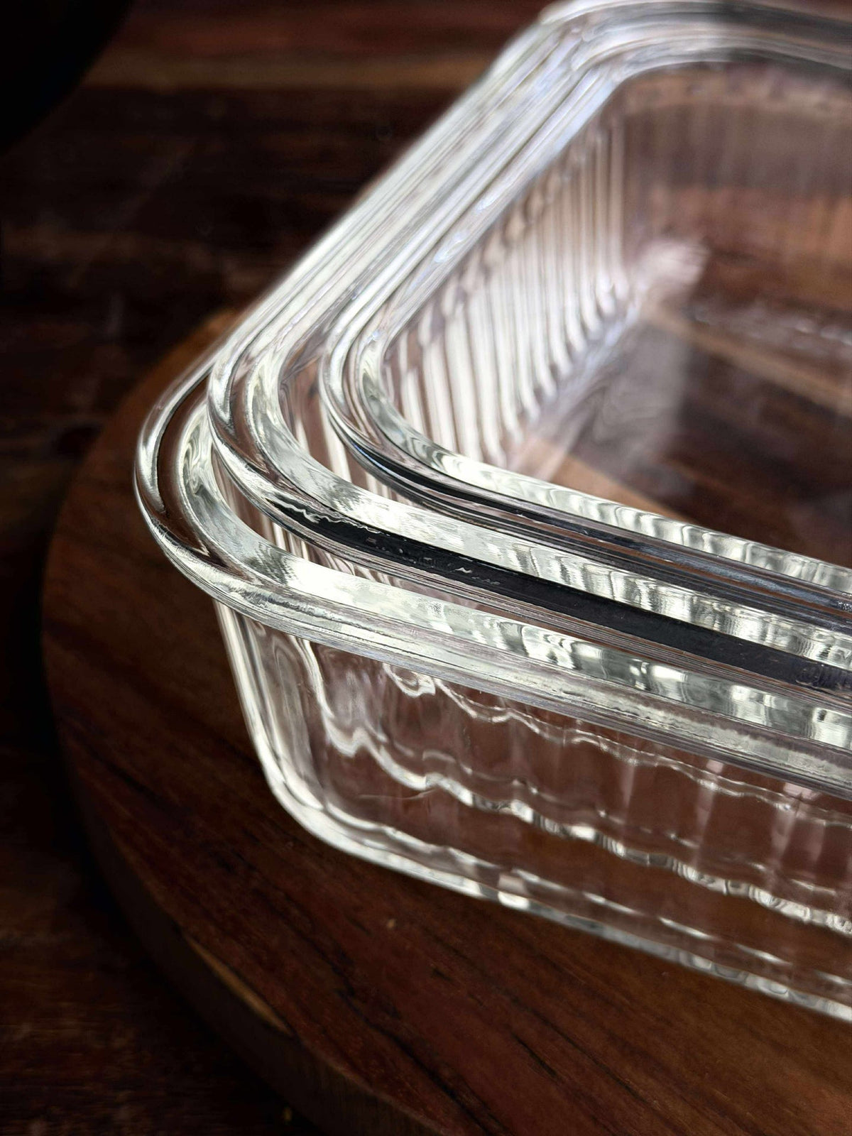 Boîtes de conservation en verre - 3 pcs