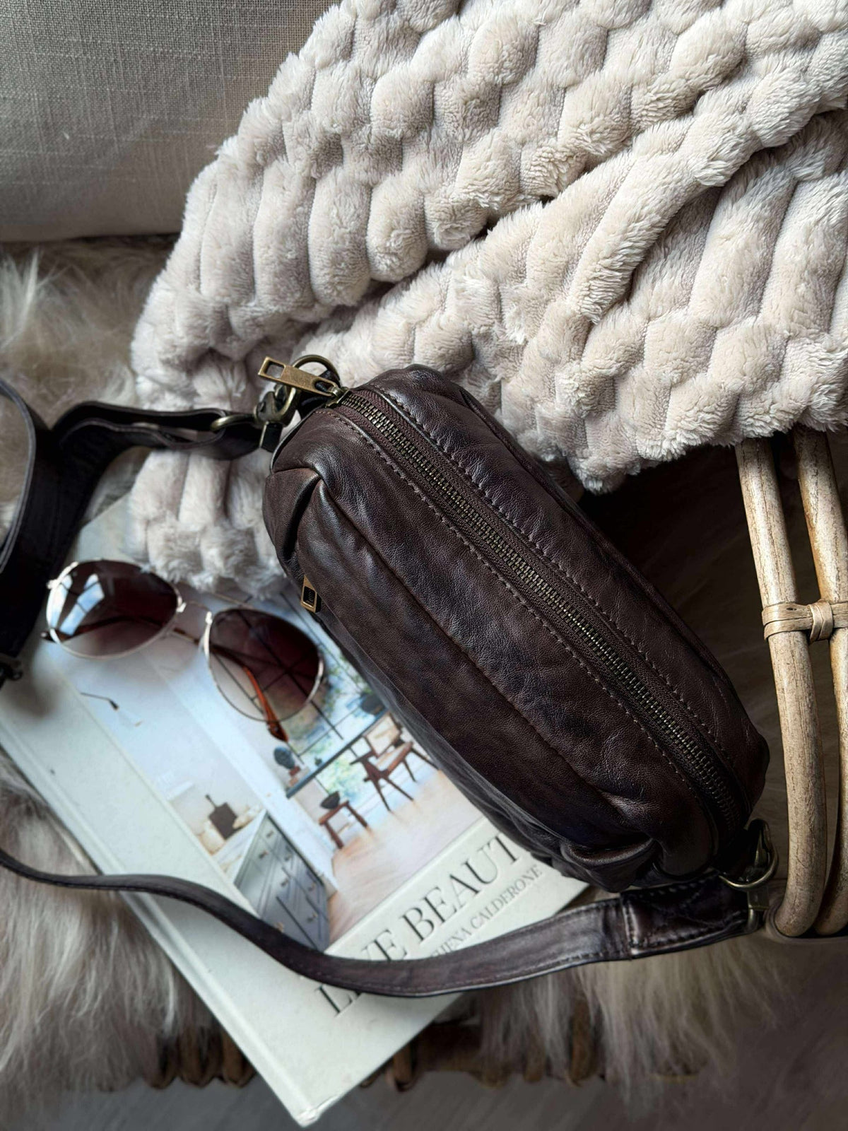 Crossbody Hanna - Marron d’hiver