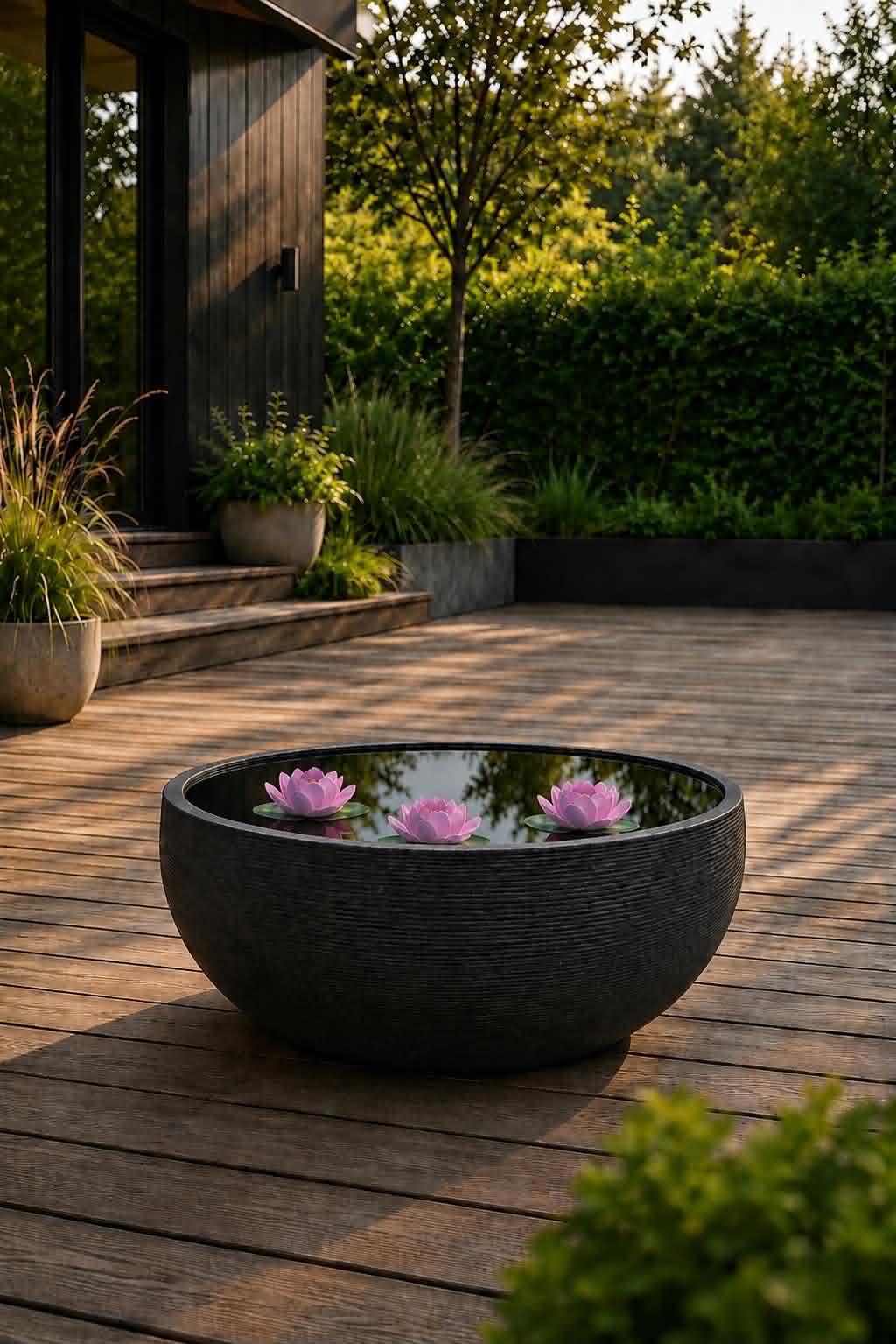 Bassine miroir black garden