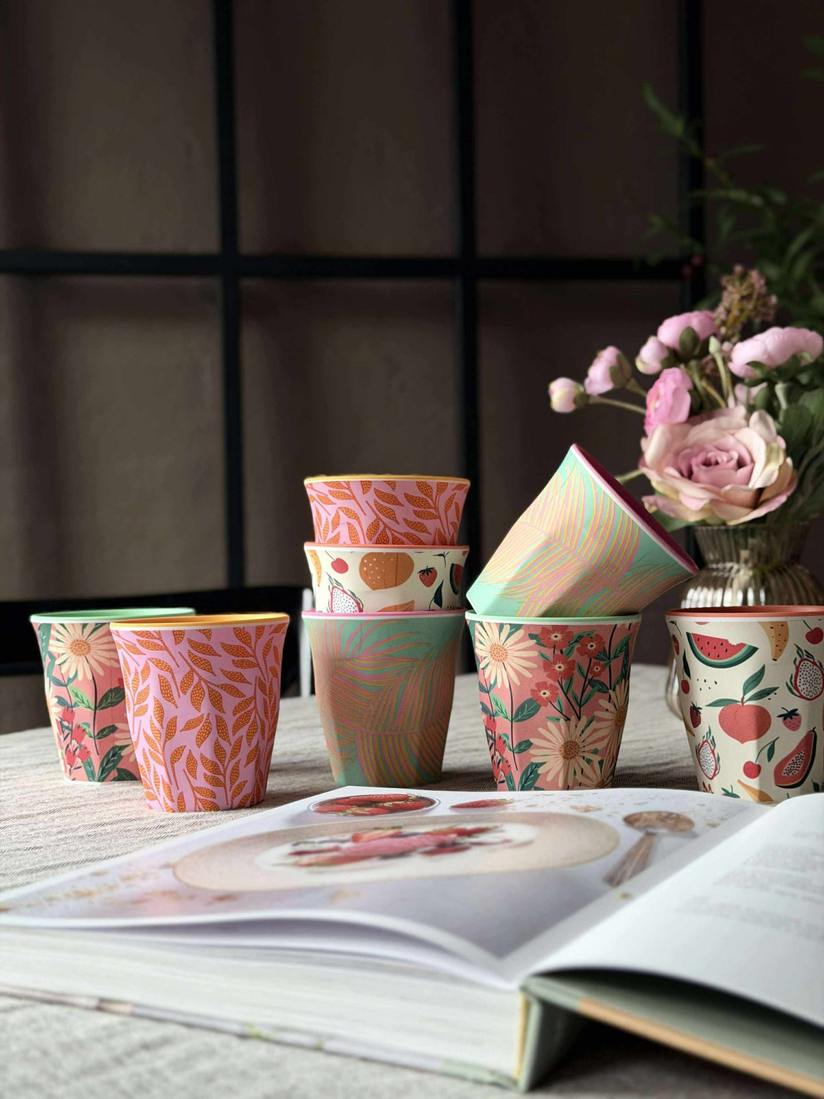 Tasse fleur Mélamine - Assortiment