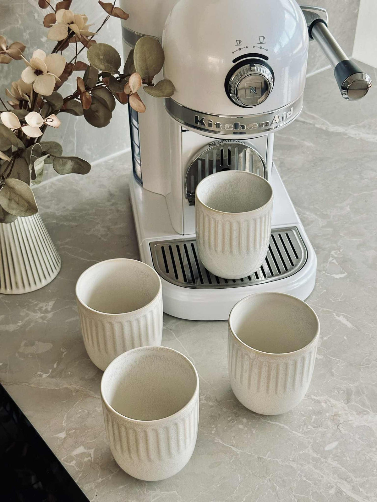Mugs en grès – Lot de 4 - Plusieurs couleurs