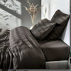 Parure de lit en satin de bambou, Moka clair, 140x200 - 63x60