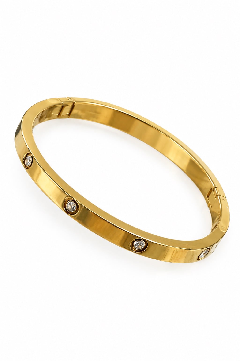 Bracelet rigide Mindy plaqué or 18K