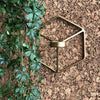 Bougeoir mural hexagonal - laiton