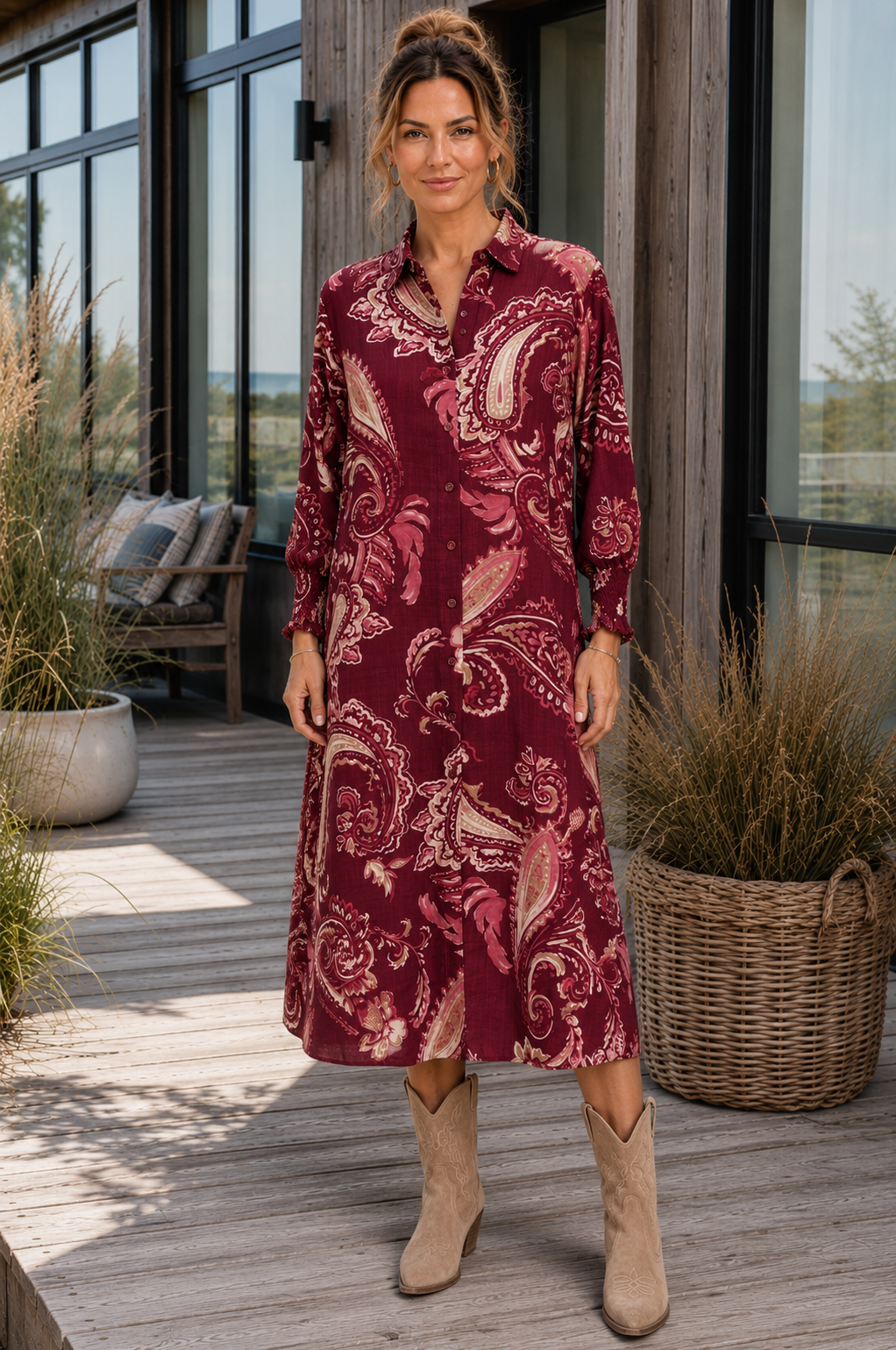 Robe Moss Bordeaux