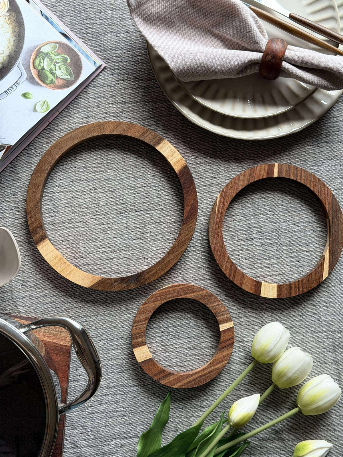 Dessous de plat wood