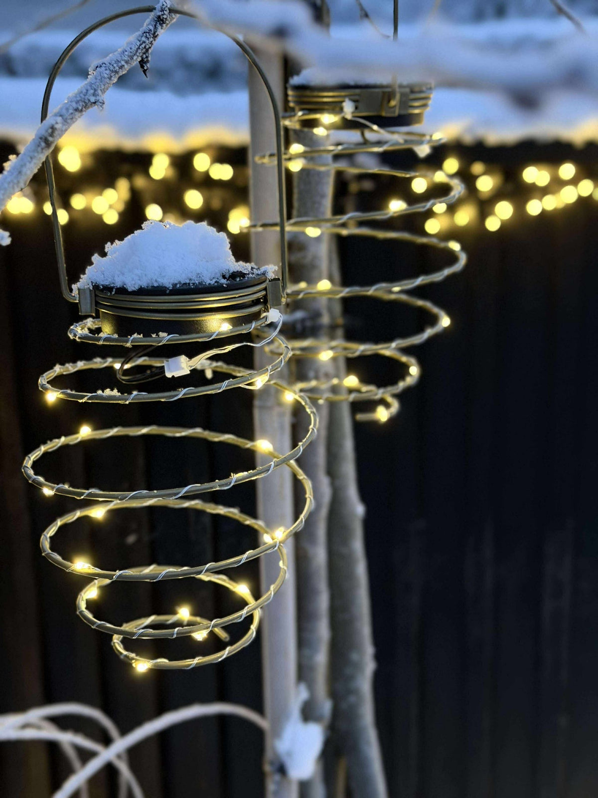 Spirale GOLDEN avec panneaux solaires - 2 pcs.