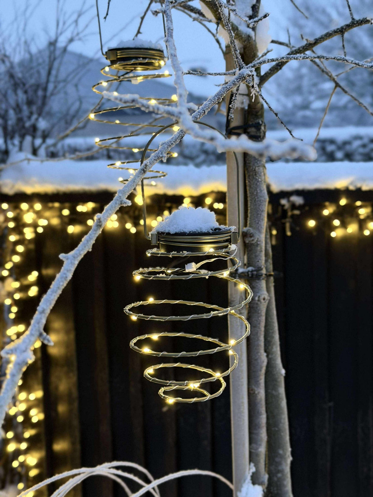 Spirale GOLDEN avec panneaux solaires - 2 pcs.