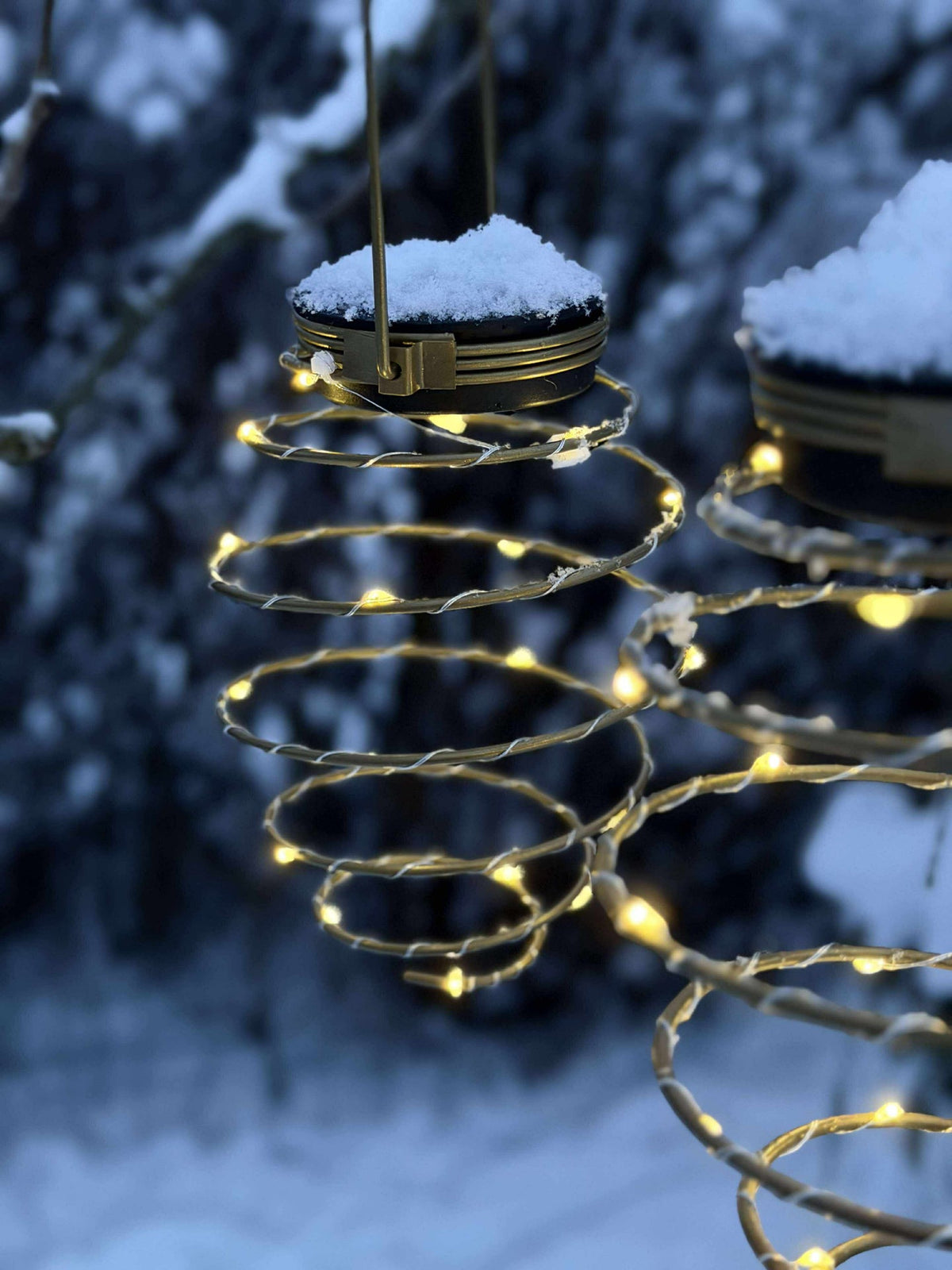 Spirale GOLDEN avec panneaux solaires - 2 pcs.