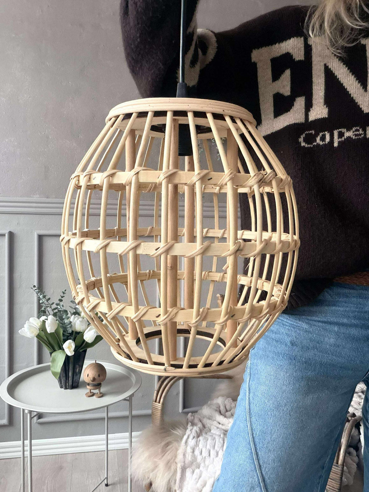 Lampe Bambou - Dia 28 cm