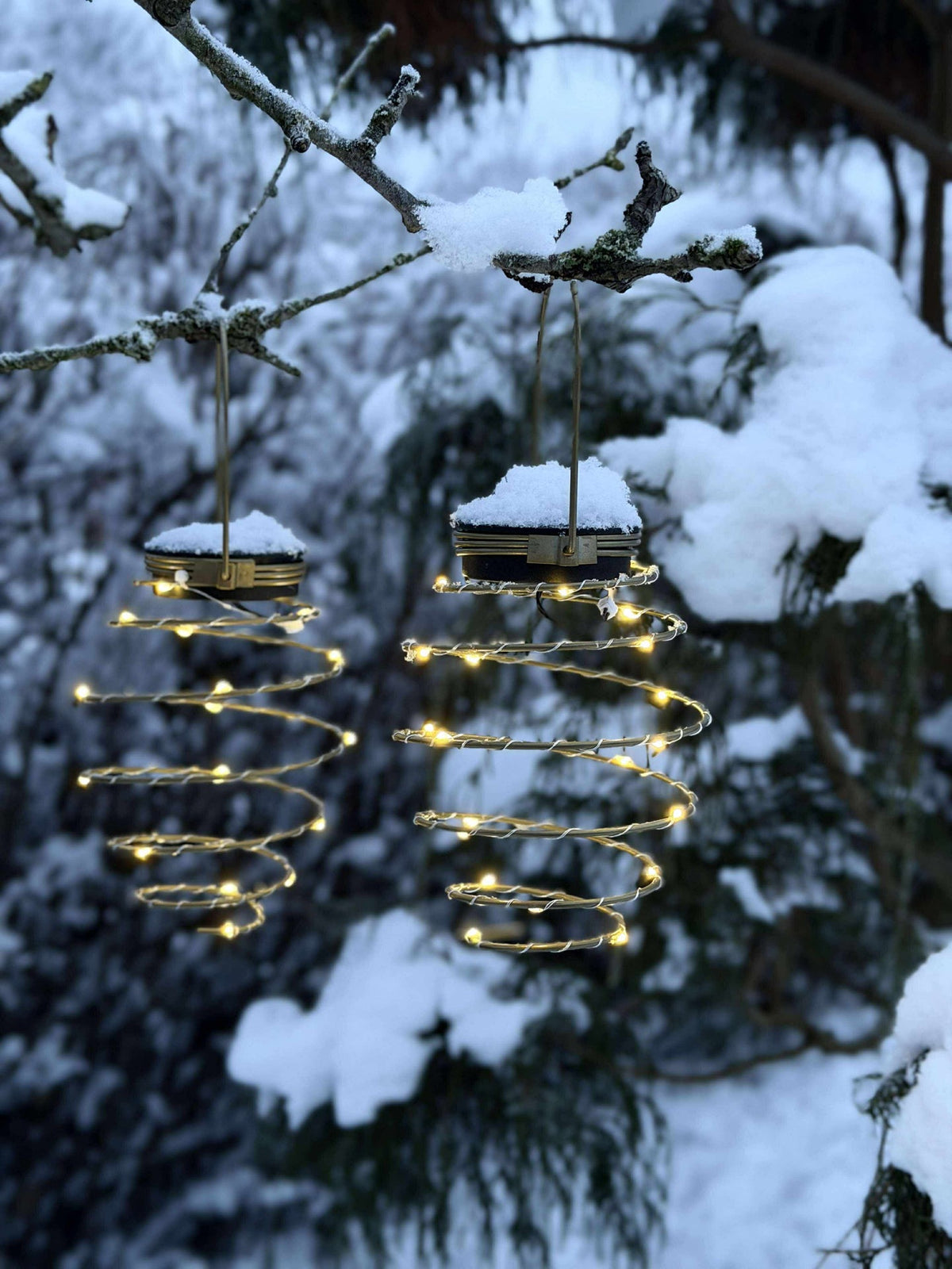 Spirale GOLDEN avec panneaux solaires - 2 pcs.