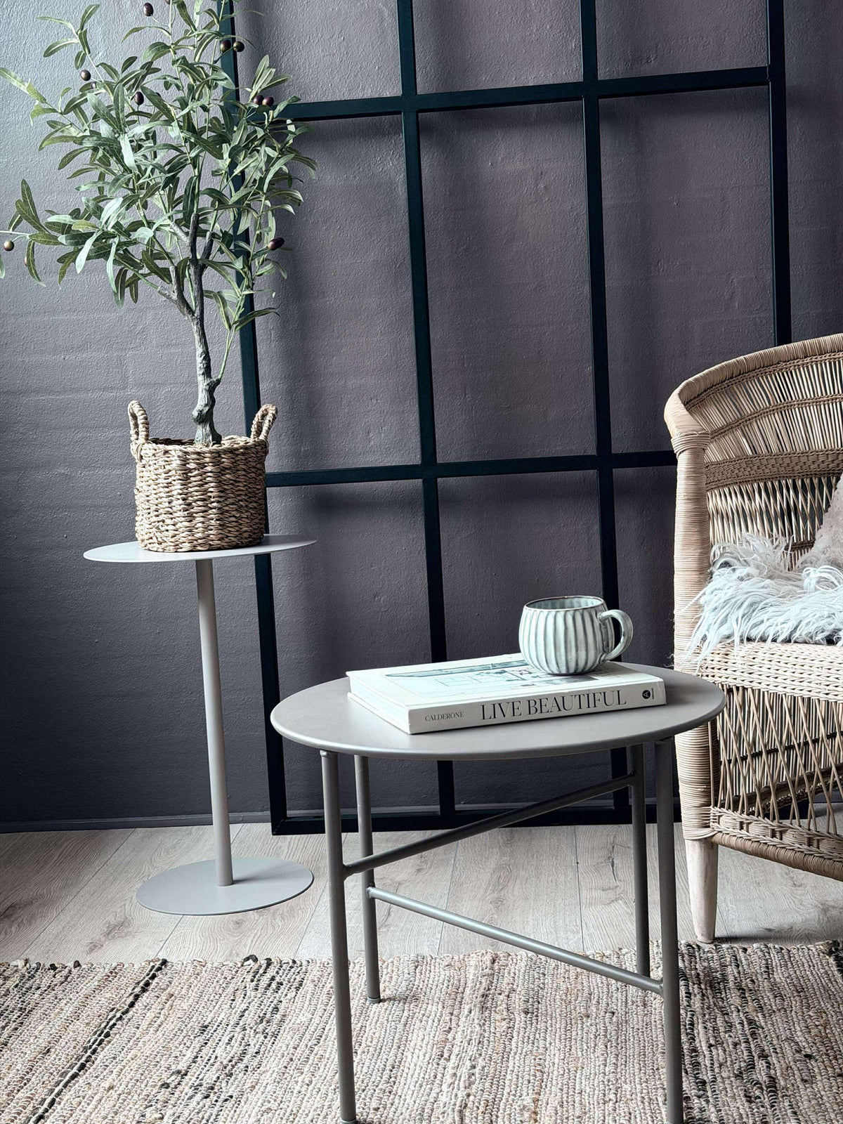 Table d’appoint - Métal sable