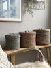 Paniers avec couvercle COLOR - Lot de 3