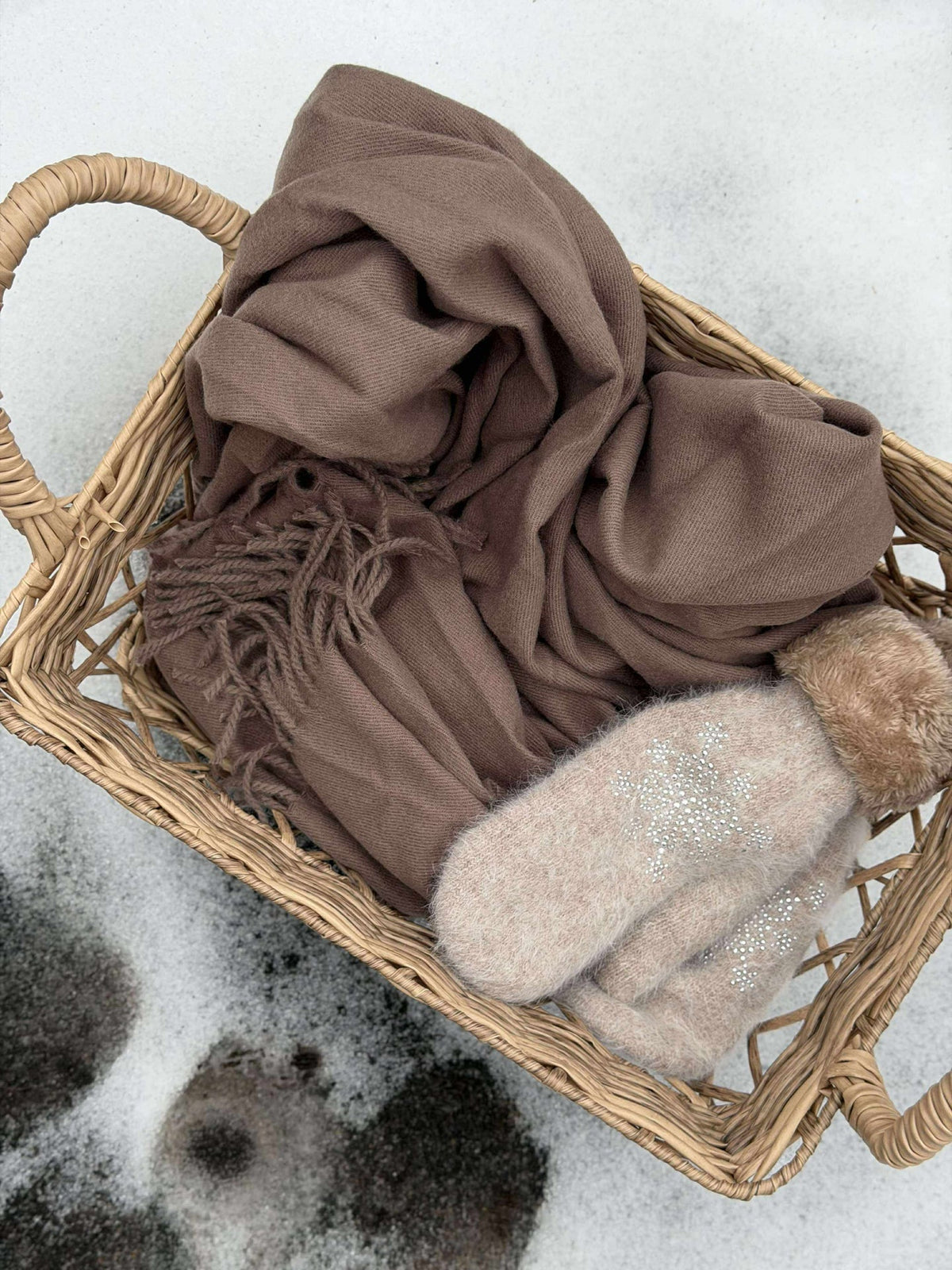Foulard Mocca brun