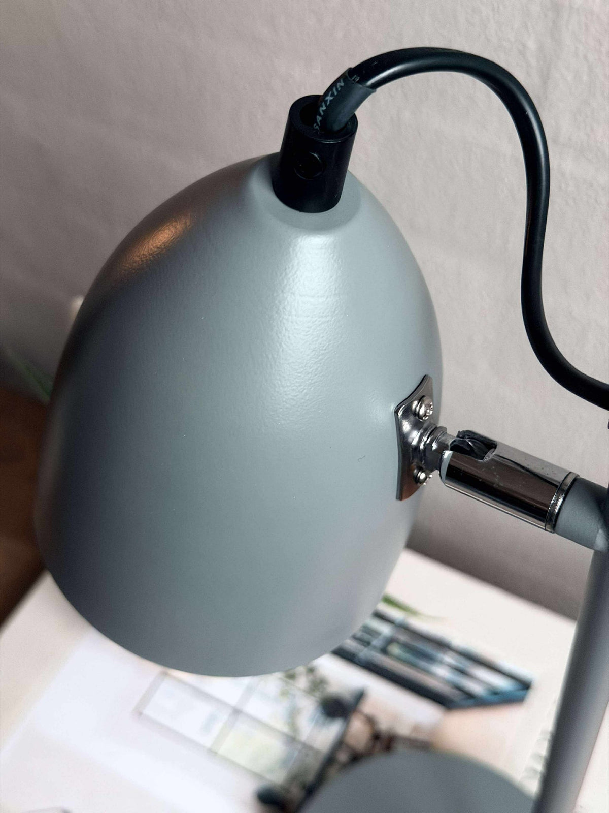 Lampe de table - Métal gris
