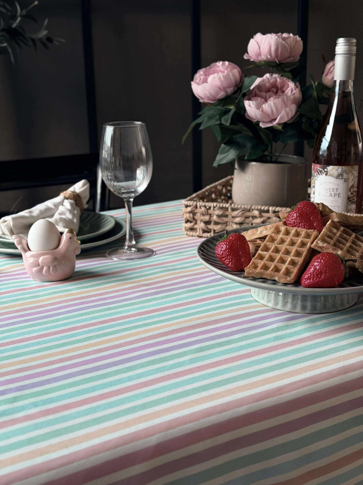 Nappe - Rayure pastel