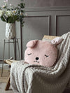 Coussin avec rembourrage - Lapin rose