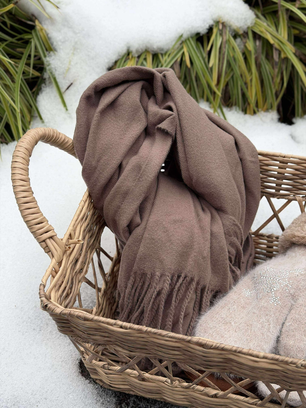 Foulard Mocca brun