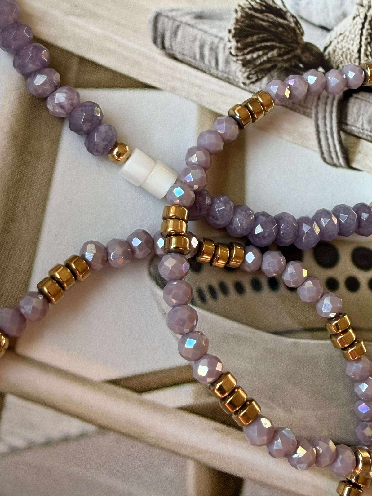 Bracelet Sarabella Lavande – Set de 3 pièces