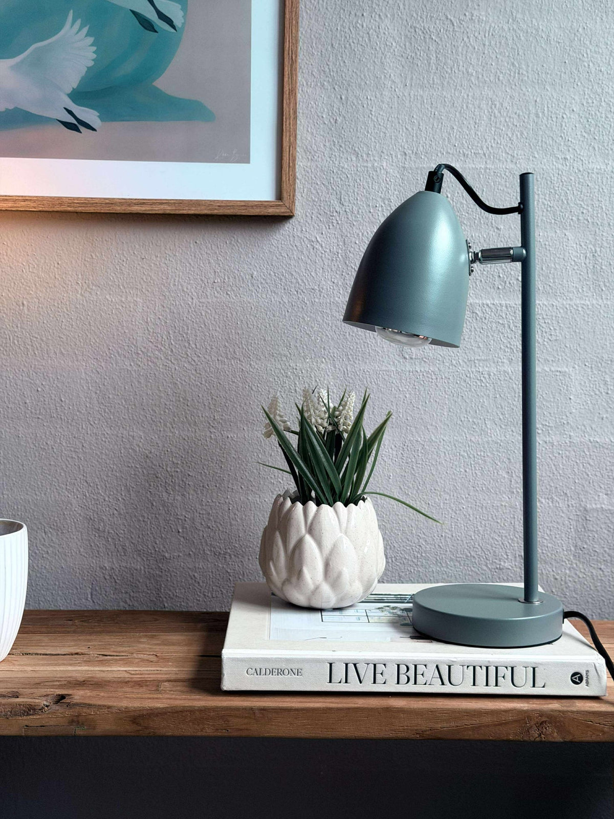 Lampe de table - Métal gris