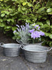 Bacs en zinc - Lot de 3 pièces. Bord clair