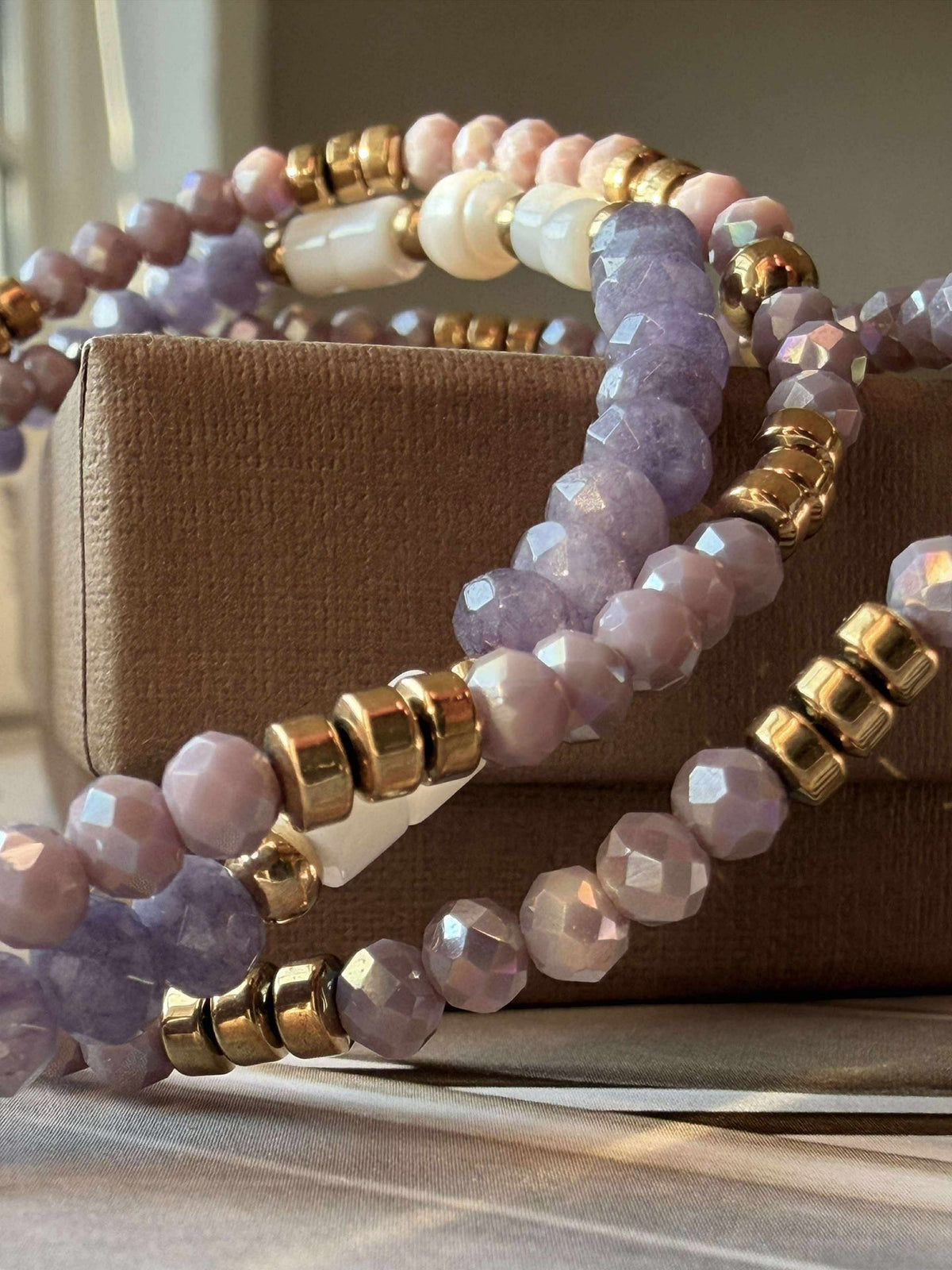 Bracelet Sarabella Lavande – Set de 3 pièces