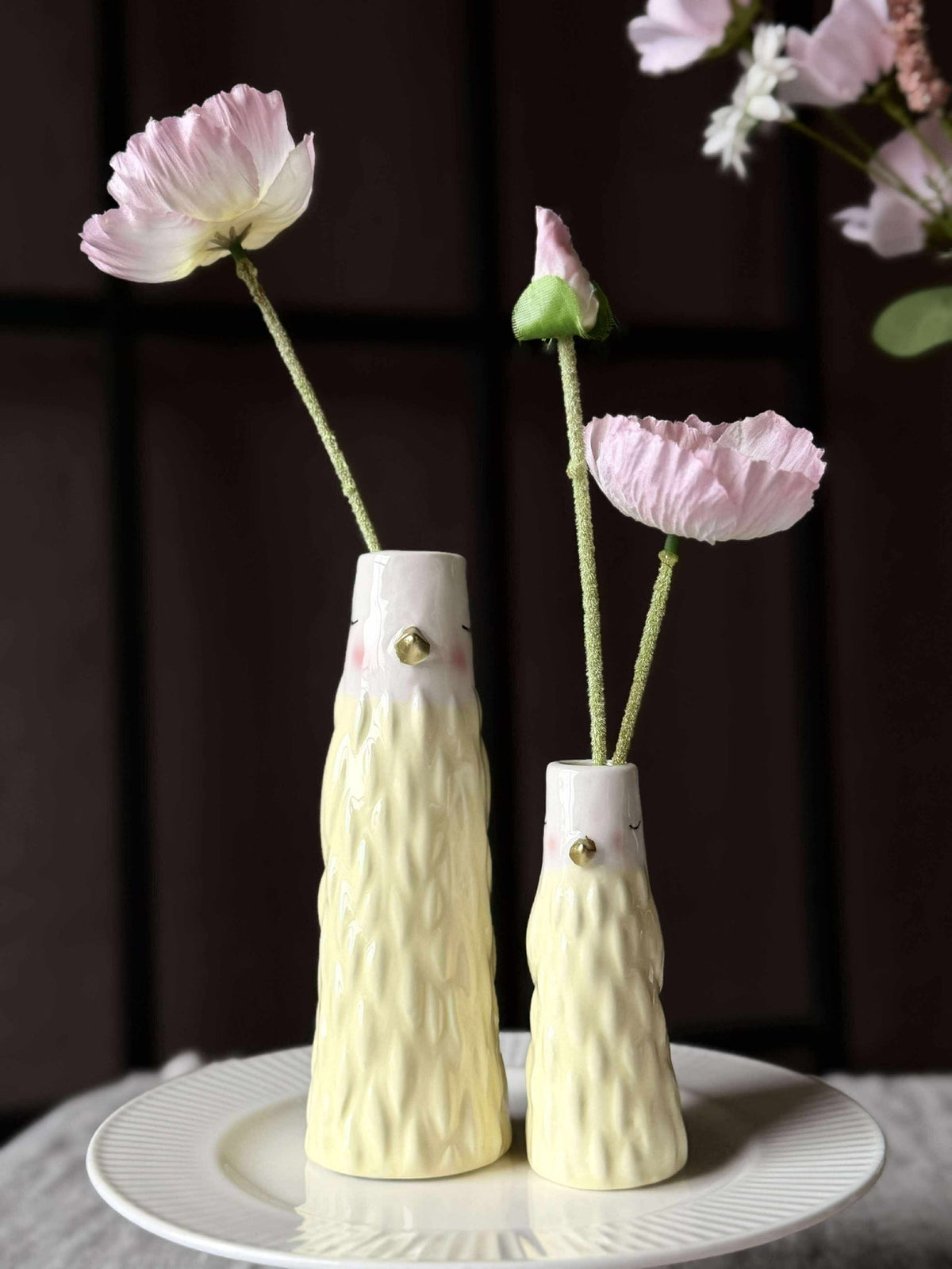 Vase - Jaune en plusieurs tailles