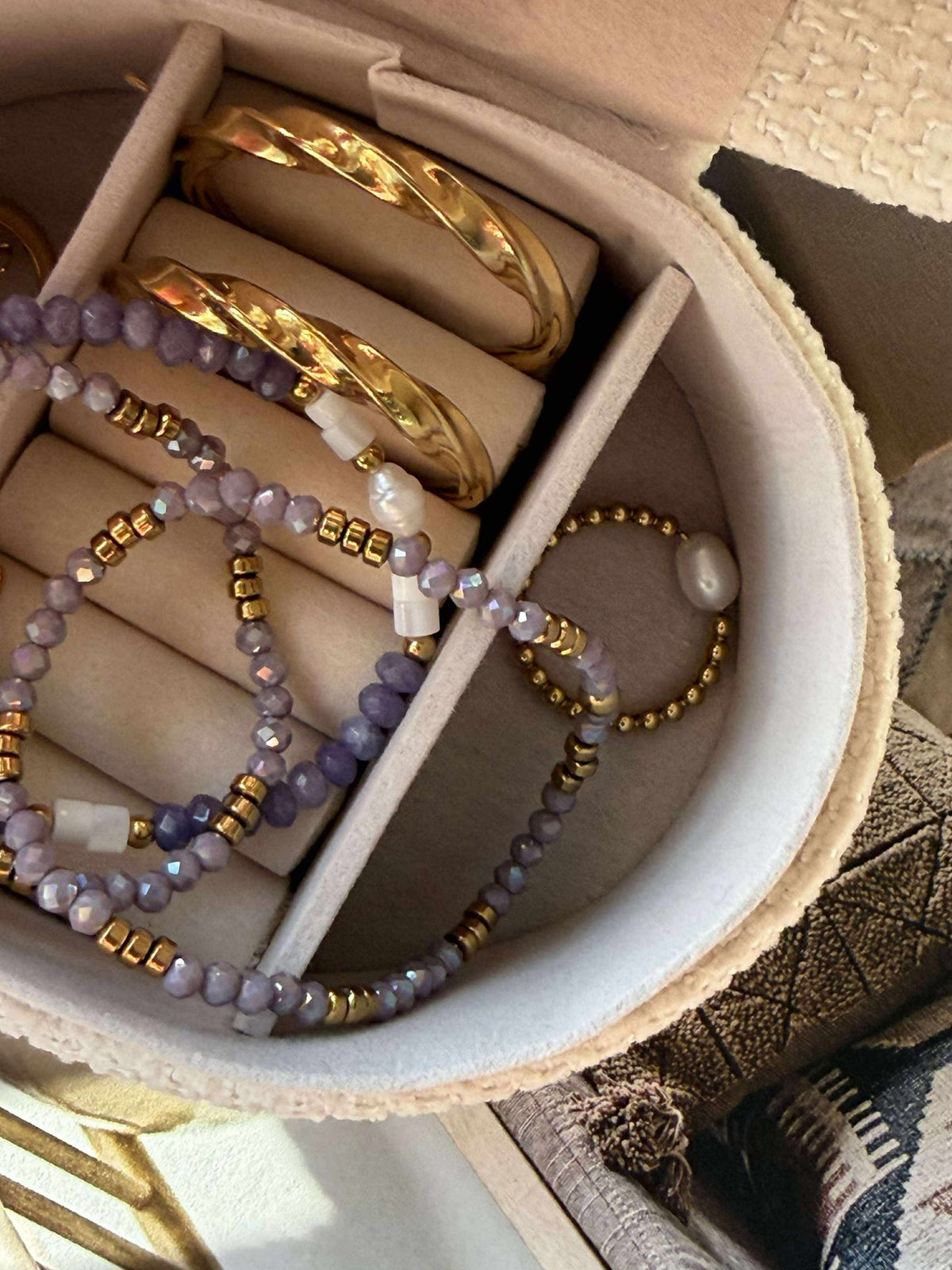 Bracelet Sarabella Lavande – Set de 3 pièces