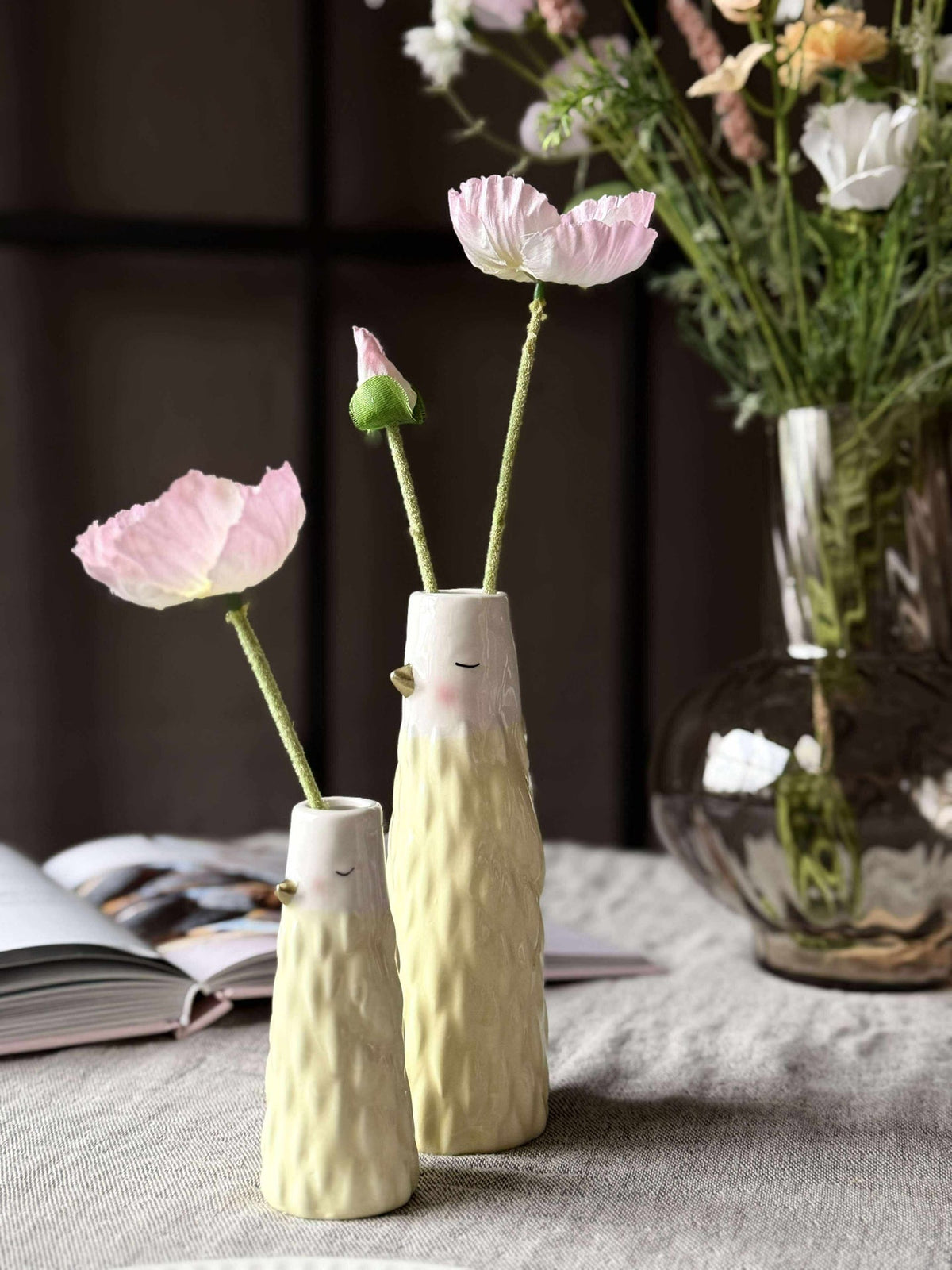 Vase - Jaune en plusieurs tailles