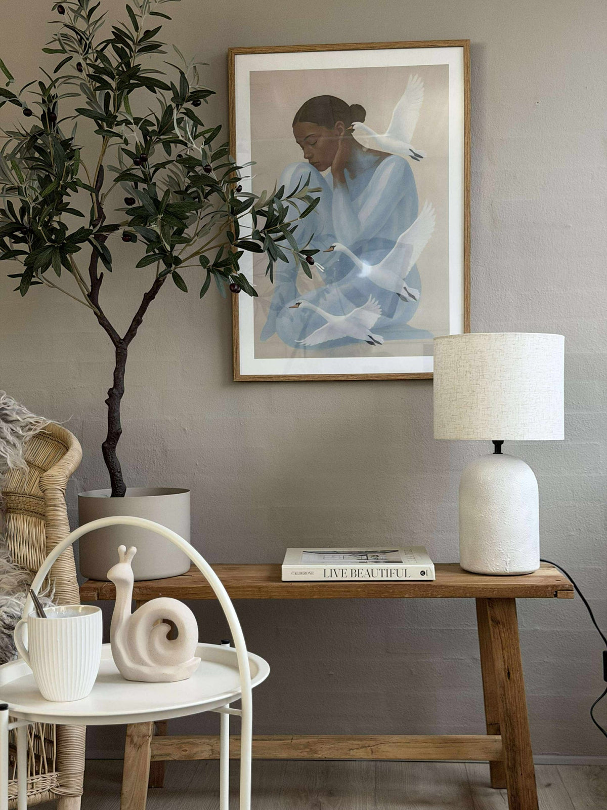 Lampe de table STONEWARE - Naturel clair