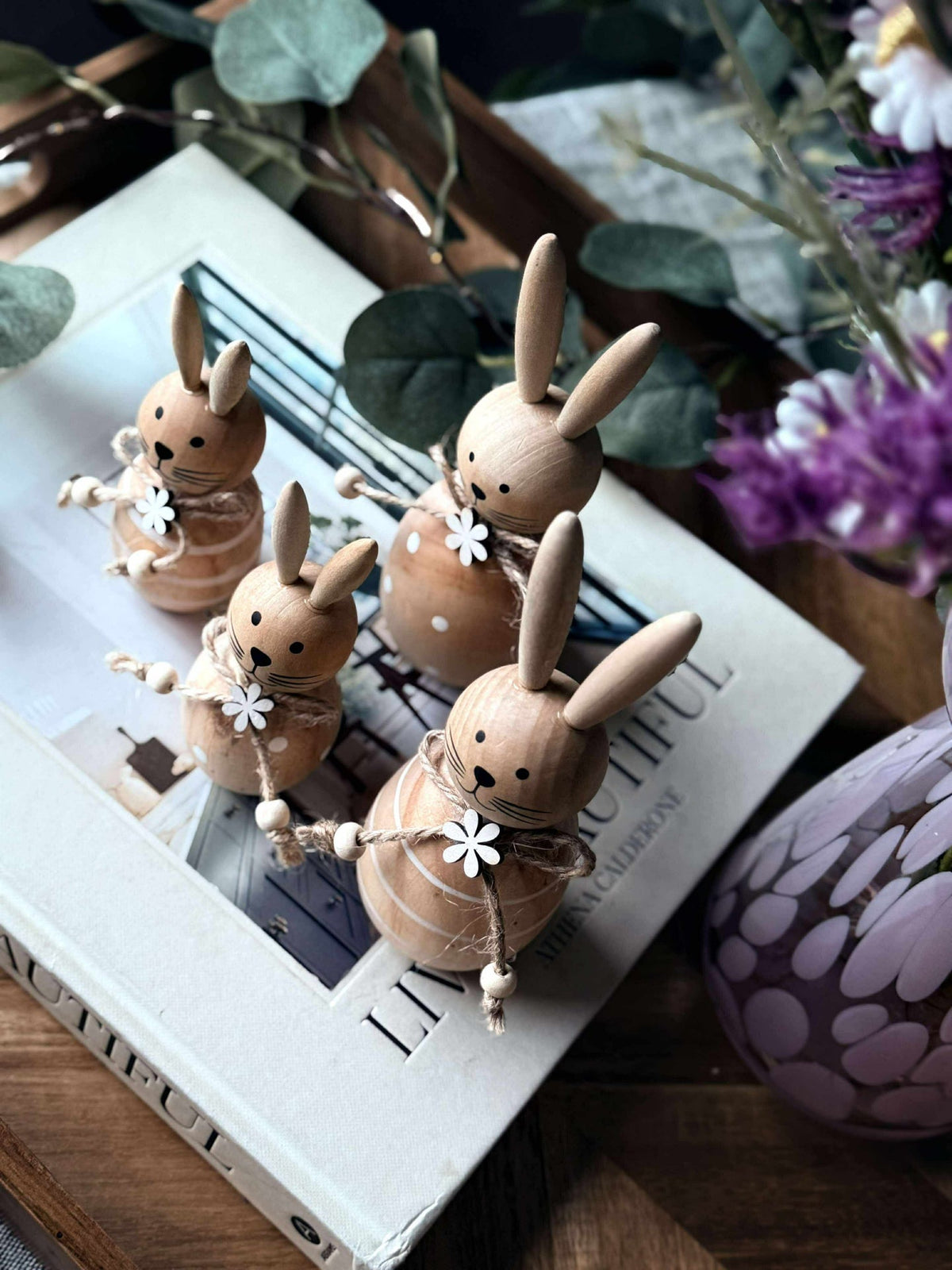 Lapin de Pâques wood - plusieurs tailles