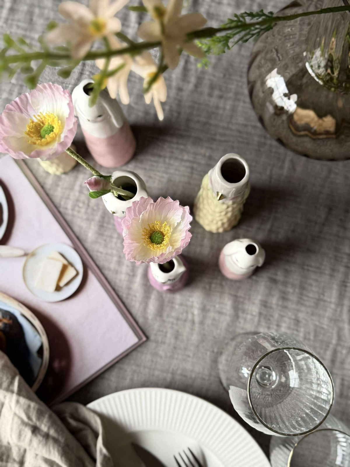 Vase - Lapin rose en plusieurs tailles