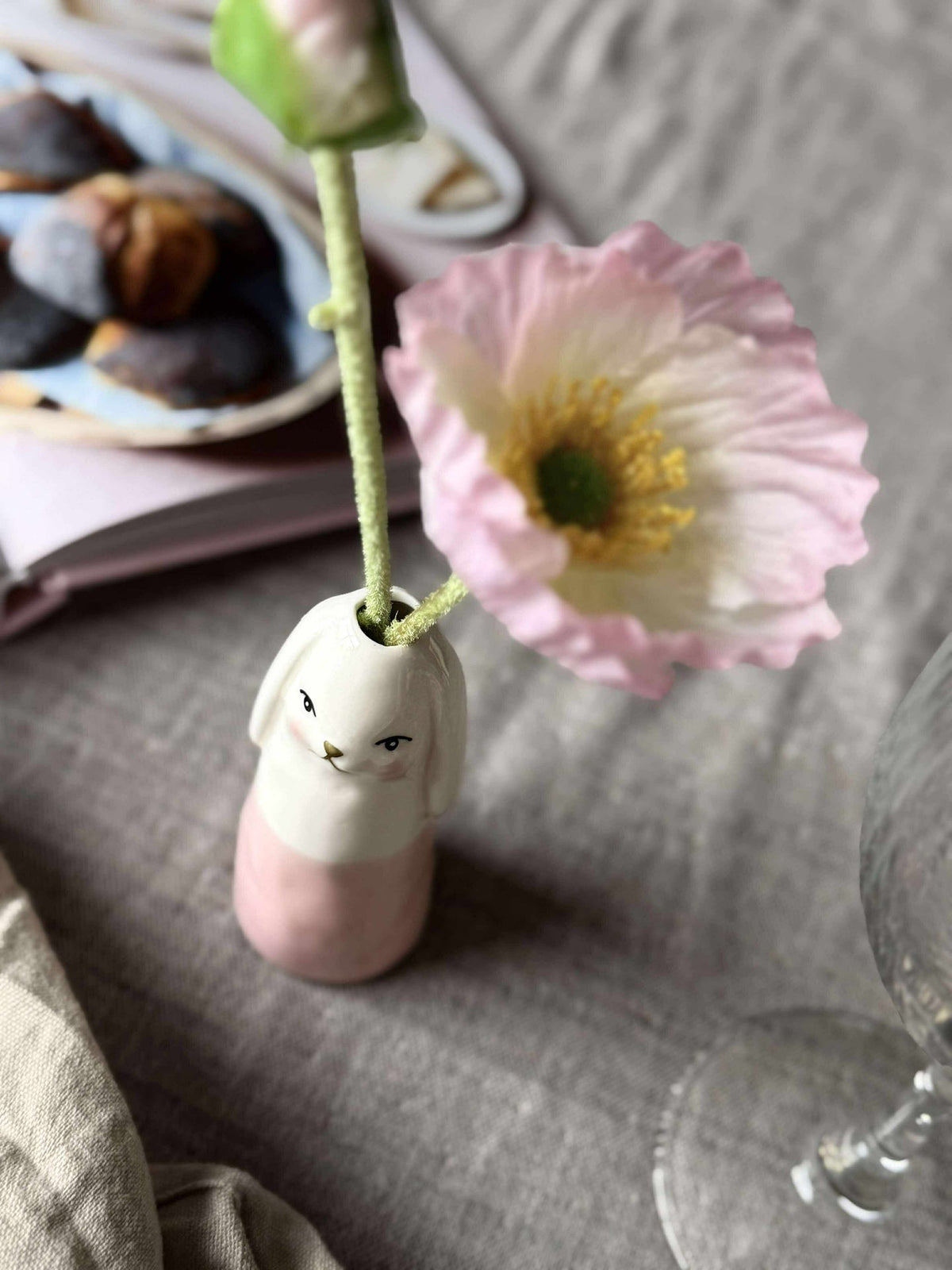 Vase - Lapin rose en plusieurs tailles