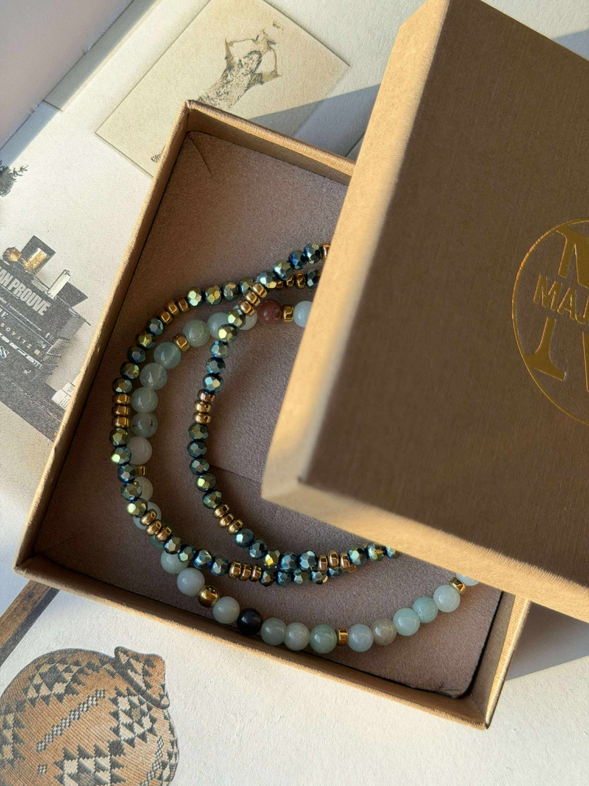 Bracelet Leah Emerald – Lot de 3 pièces
