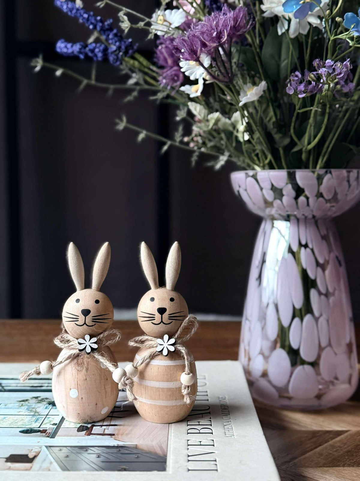 Lapin de Pâques wood - plusieurs tailles