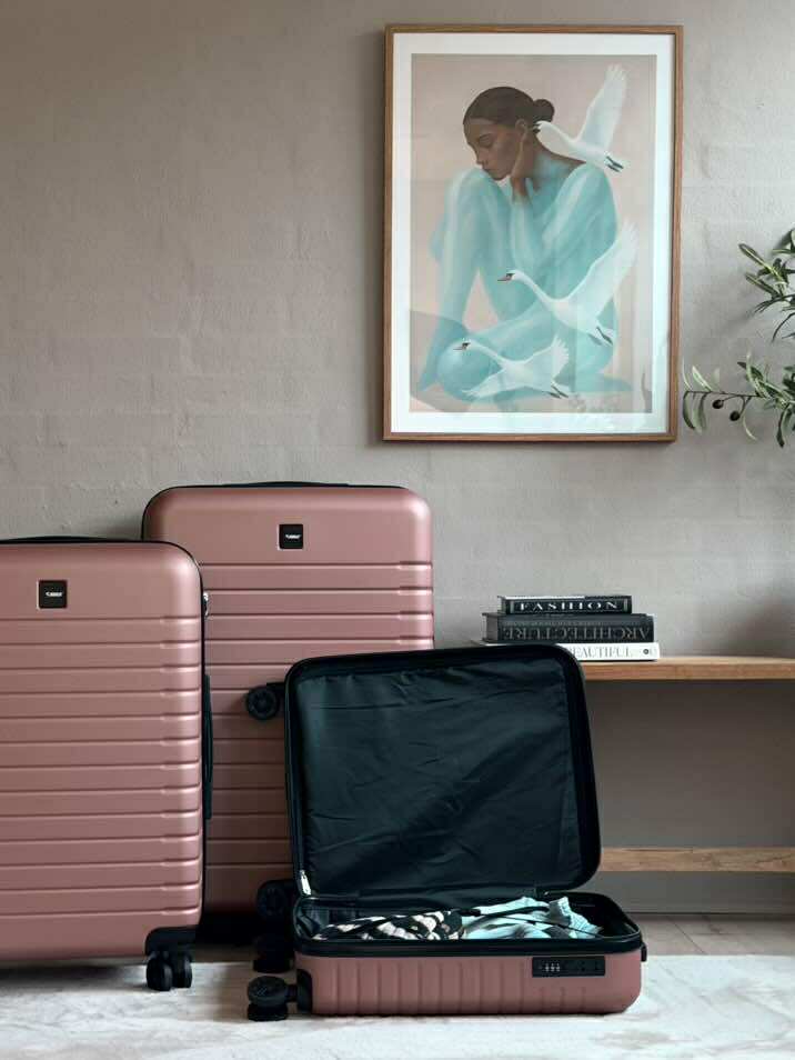 Set de valises de 3 pièces – Rose