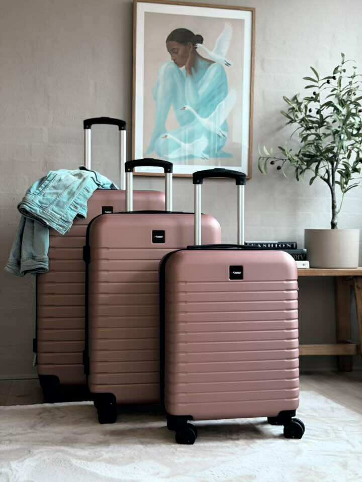 Set de valises de 3 pièces – Rose