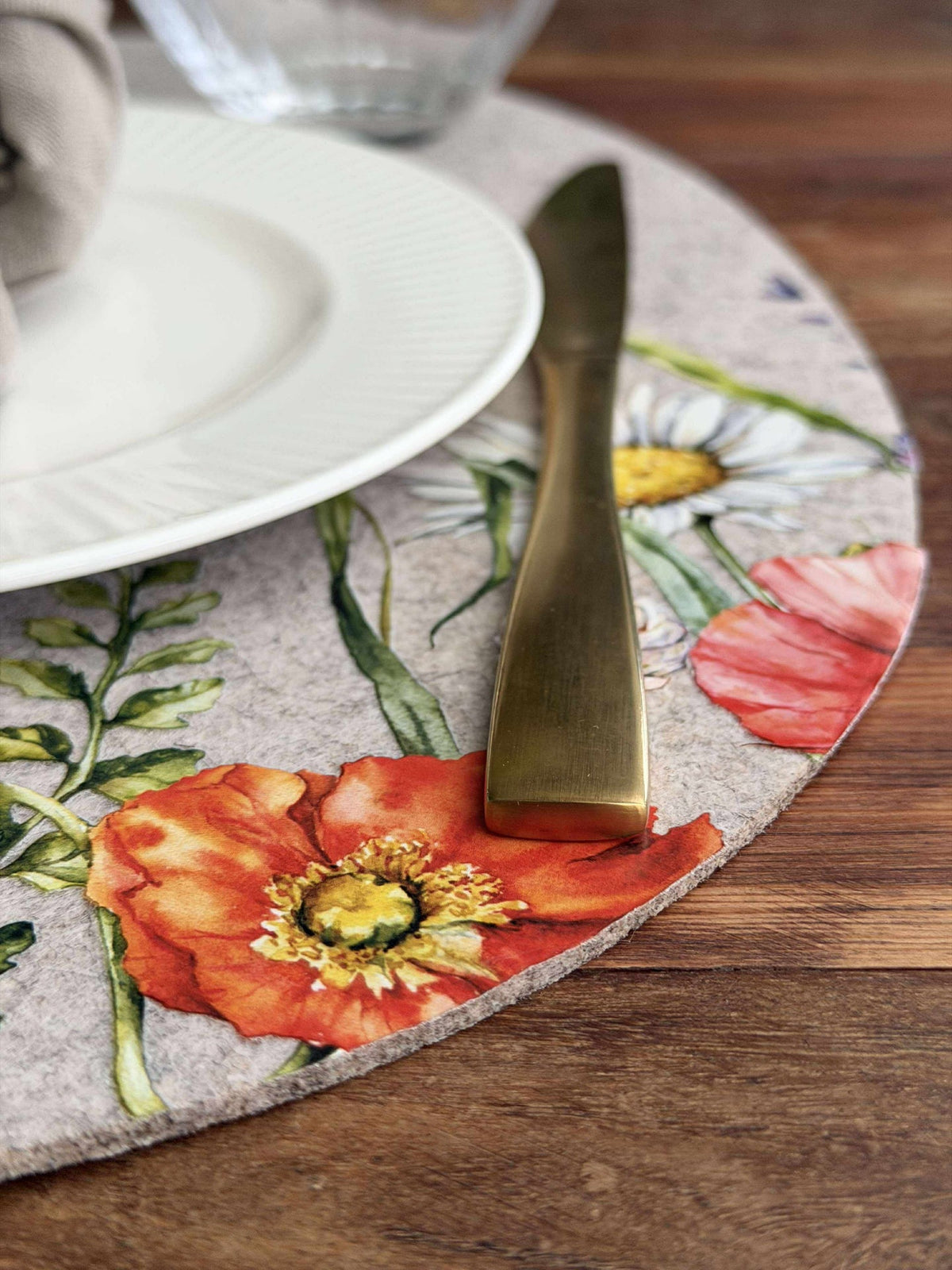 Set de table de Pâques - Beige ovale